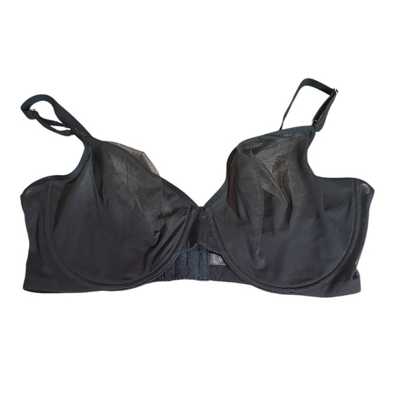 Smart&Sexy Sheer Mesh Demi Underwire Bra – Size 42DD (Black) SA1388PK - Picture 6 of 8